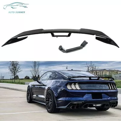 For 2015-2020 Ford Mustang S550 Gt Style Rear Trunk Spoiler Wing Glossy Black • $94.78