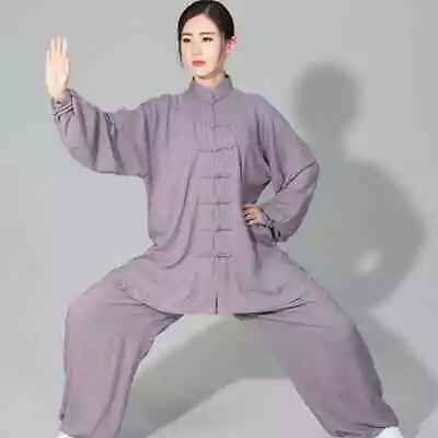 Tai Chi Uniform Cotton Children's Martial Arts Clothing Adult Martial Arts Set • £85.56