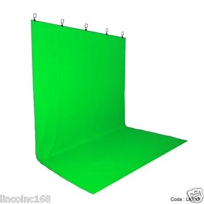 Chromakey Green Screen Muslin Backdrop For Studio Lighting Kit • $55.99
