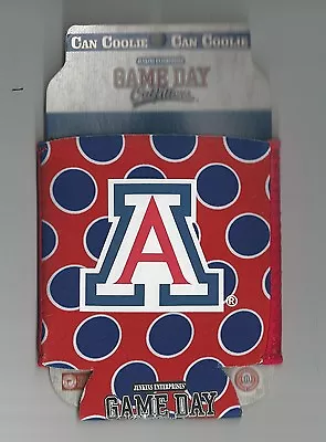 Arizona Wildcats U Of A Drink Koozie Logo And Polka Dot Style Drink Coolie • $7