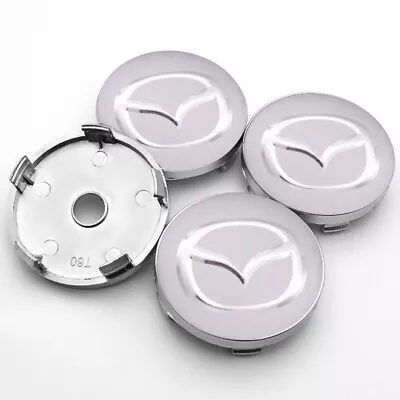 4pcs Wheel Luxury 60mm Car Wheel Center Hub Caps Cover Rim Hub Caps For Mazda • $23.02