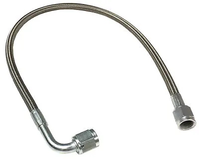 -4 AN 30  Stainless Braided PTFE Brake Line Straight X 90° -4 Hose • $16.99