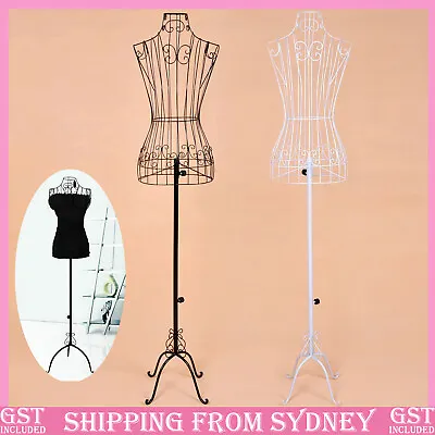 Metal Female Mannequin Dressmaker Inor Wire Model Adjustable Display Torso Tailo • $78.99