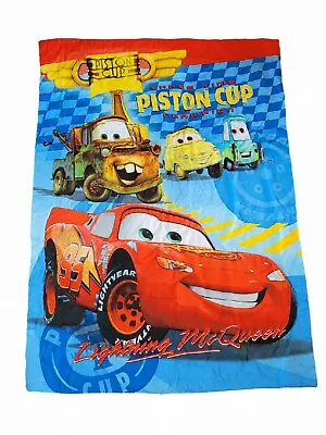 Disney CARS Piston Cup POLYESTER MICROFIBER Toddler Bed LIGHT WEIGHT Blanket • $16.99