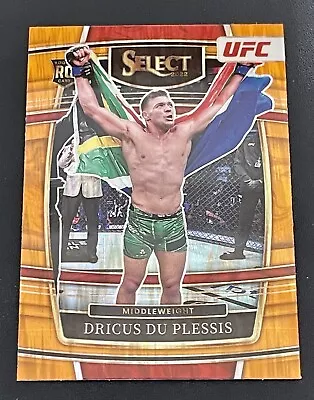 2022 Select UFC DRICUS DU PLESSIS #44 ORANGE FLASH PRIZM Rookie RC • $5