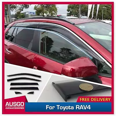 AUSGO Injection Stainless Weather Shields For Toyota RAV4 2019-Onwards 6PCS • $82.79