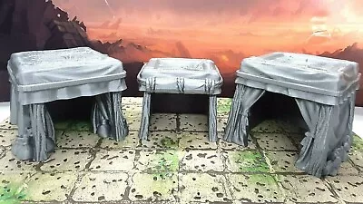 6 Piece Market Tent Set Scatter Terrain Tabletop Scenery Dungeons & Dragons • $23.99