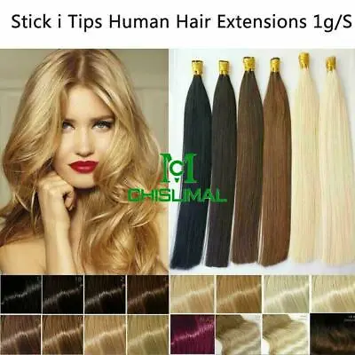 14-26Inch Double Drawn Ombre Remy Human Hair Extensions Keratin Stick I Tip 1g/s • $42.90