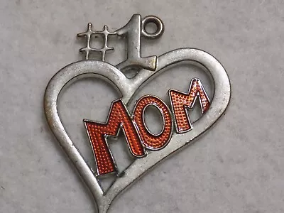 #1 MOM Heart Pendant; Non-magnetic • $4.99
