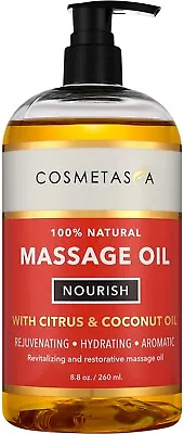 Natural Nourishing Coconut & Citrus Massage Oil 8.8 Fl Oz • $13.95