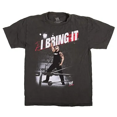 £10.53 • Buy WWE The Rock I Bring It Gray Youth T-Shirt Size XL Boys Wrestling Tee