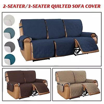$47.49 • Buy 2/3 Seat Recliner Sofa Cover Couch Loveseat Slipcover Pet Dog Mat Protector