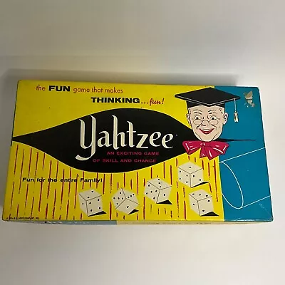 VINTAGE 1956 YAHTZEE Game By E.S. Lowe  No. 950 • $18.95