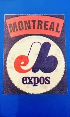 1968-72 Fleer Baseball Cloth Sticker * MONTREAL EXPOS * Logo Variation • $6.99