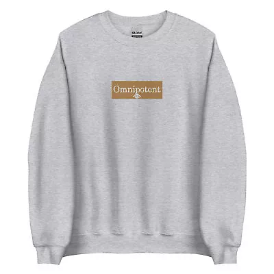 Omnipotent - Brown Box Logo With Eye Sweatshirt Jumper • $60