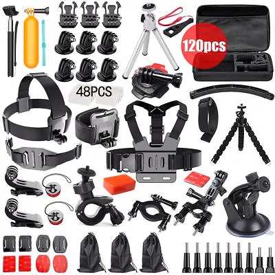 216pcs Accessories Pack Case Chest Head Float Monopod GoPro Hero 8 7 6 5 4 3+ AU • $32.94