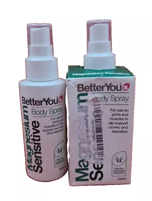 2-Pack Better You Magnesium Oil Sensitive - 100ml Each Brand New • £14