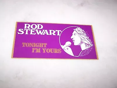 OD ROD STEWART Vintage 80's Bumper Sticker Decal • $19