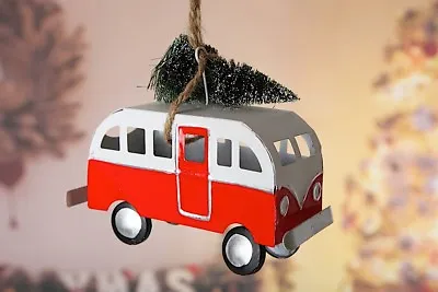 Festive Hanging Camper Van For Your Christmas Decoration • £9.50