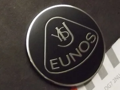 Badge Eunos Retro Style Mazda MX5 Black And Silver 55mm Diameter Enamel MX-5 • $26.83