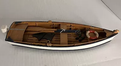 Vintage Wood Outboard Motor Boat Oars Life Preserver Fins Binoculars Rope • $60