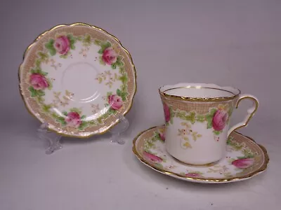 Collingwoods Bone China - Pattern 7095 - Pink Rose - Small Cup & 2 X Saucers • £5.99