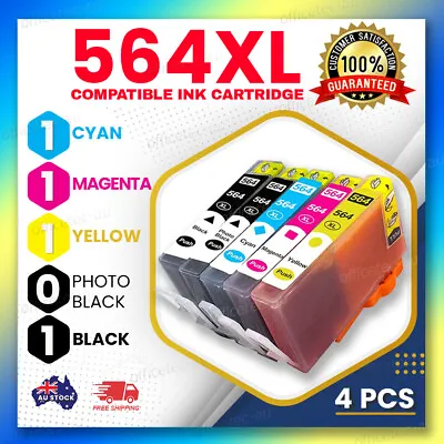 $13.80 • Buy 4x Ink Cartridges For HP 564 XL Photosmart 3520 4620 5520 7520 6520 7510 Printer