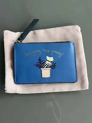 Radley Blue Leather Card Coin Purse Holder • £20