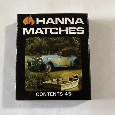 Hanna Matches & Sterling Cigarettes Vintage Car Series Matchbox 1933 Bentley • $6.50