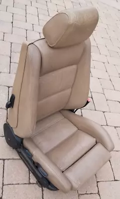 BMW E30 325i 318iS Convertible Leather Passenger RH Heated Sport Seat Natur Tan • $395