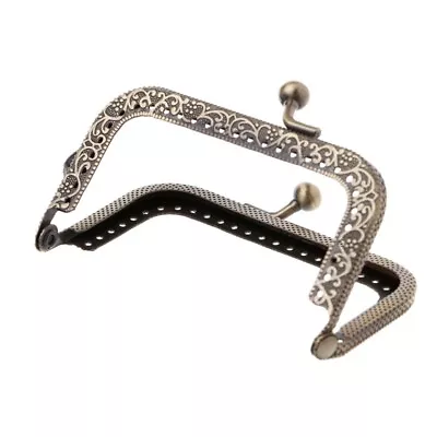 1PC Metal Frame Kiss Clasp Arch For Coin Purse Bag Accessories DIY Bronze 8.5cm • £5.90