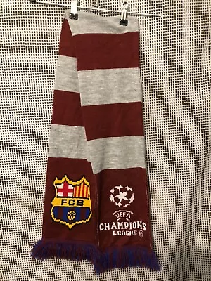 FC Barcelona UEFA Champions League Scarf Football Scarf Official Product • $12.62