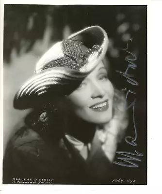 Autographed 8x10 Photo Actress Singer Iconic Movie Star Marlene Dietrich • $69.99