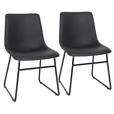 2 Pack Furniture Industrial Dining Chair Durable Steel Frame Indoor Decor 32 H  • $70.58