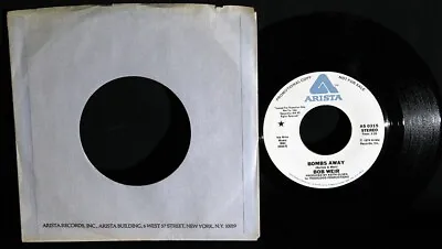 $7.99 • Buy Bob Weir-Bombs Away-Stereo/Mono-Arista AS 0315-1978 White Label DJ-Grateful Dead