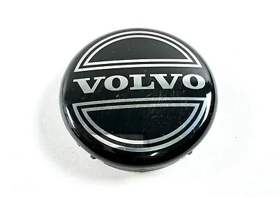 Volvo Black W/ Chrome Center Cap 60mm Factory OEM Multiple Fitments (8646379) • $9.95