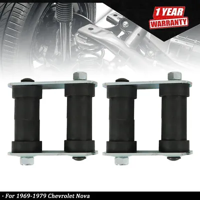 Leaf Spring Rear Shackle Kits Pair For Chevrolet 1969-1979 Nova1967-1969 Camaro • $60.59