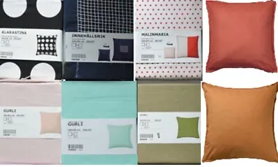 £4.99 • Buy IKEA GURLI Organic Cotton Garden Home Square Cushion Cover Pillow Case 50x50cm 