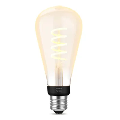 $99 • Buy Philips Hue 16cm Smart Light 7W/550lm LED Bulb ST72 E27 Globe W/ Bluetooth White