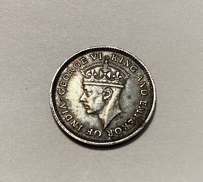 HTF 1943 George VI Four Pence Silver Coin British Guiana Maundy Groat • $40