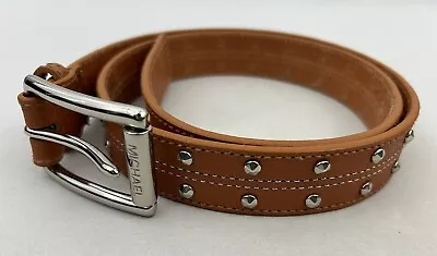 Michael Kors Saddle Brown Genuine Leather Belt Sz L • £22.80