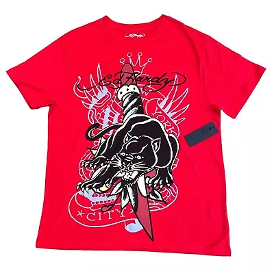 Ed Hardy Shirt New York City Black Panther Dagger T Shirt Medium • $24.99