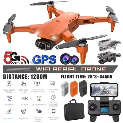 $188.49 • Buy 5G 4K GPS Drone With HD Camera Drones WiFi FPV Foldable RC Quadcopter Batteries