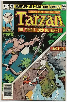 Edgar Rice Burrough's Tarzan #24 Marvel Comics Mantlo Buscema Hall 1979 FN • £7.99