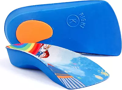 3/4 Length Insoles For Kids Orthotic Kids Insoles Arch Support Childrens For • £17.63