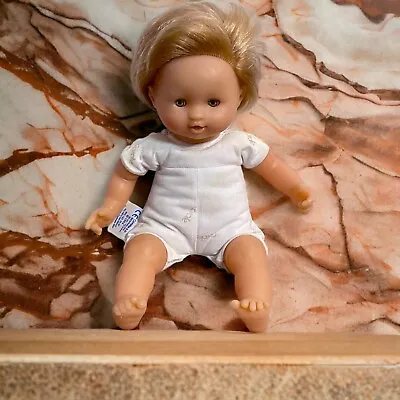 Corolle Doll Toy Baby Girl Blonde Hair Vinyl & Cloth Body 12” Gift VTG 1994 • $15.99