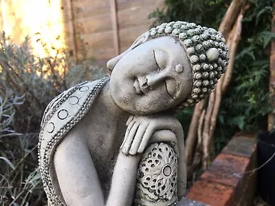 Resting Buddha Garden Ornaments - Hand Cast - Stone • £22