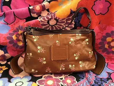Coach Small Floral  Clutch Wristlet Bag Pouch. Mini Hobo Or Baguette Brown  • $35