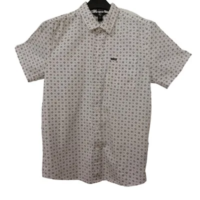 Volcom Shirt Men's Size Small Button Up Short Sleeve Graphic Print Pocket • $8