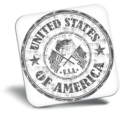 Awesome Fridge Magnet Bw - United States Of America Travel Stamp  #40183 • £4.99